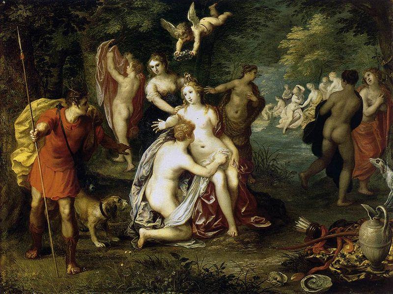 Hendrick van balen Diana Turns Actaeon into a Stag Norge oil painting art